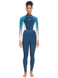 4 Womens 3/2mm ROXY Rise Back Zip Wetsuit Blue ERJW103117 Roxy