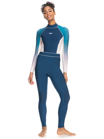 8 Womens 3/2mm ROXY Rise Back Zip Wetsuit Blue ERJW103117 Roxy