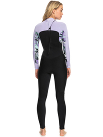 18 Womens 3/2mm Swell Series Back Zip Wetsuit Black ERJW103121 Roxy