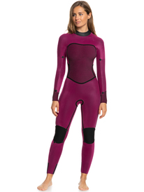 8 Womens 4/3mm Swell Series Back Zip Wetsuit Multicolor ERJW103124 Roxy
