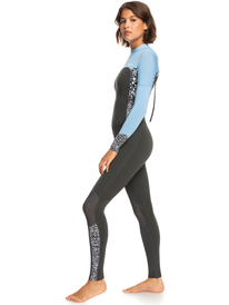 1 Womens 4/3mm Swell Series Back Zip Wetsuit Multicolor ERJW103124 Roxy