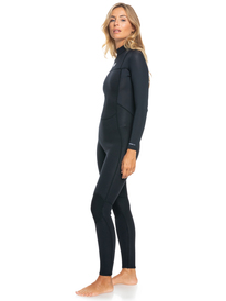 6 Womens 3/2mm Prologue Back Zip Wetsuit Black ERJW103155 Roxy