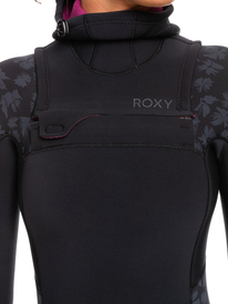 6 5/4/3mm Swell Series - Hooded Chest Zip Wetsuit for Women Black ERJW203012 Roxy