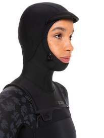 7 5/4/3mm Swell Series - Hooded Chest Zip Wetsuit for Women Black ERJW203012 Roxy