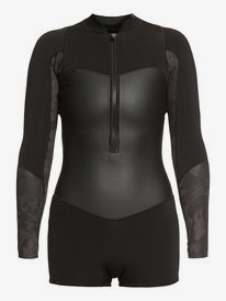 1.5mm Satin - Long Sleeve Front Zip Springsuit for Women  ERJW403020