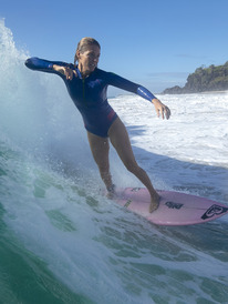 3 1mm POP Surf - Long Sleeve Cheeky Springsuit for Women Blue ERJW403027 Roxy