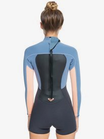 roxy, Womens 2/2mm Prologue Back Zip Long Sleeve Springsuit, CLOUD BLK/POWDERDGREY/SUNGLOW (xksn) 2/2mm Prologue - Back Zip Long Sleeve Springsuit for Women ERJW403032