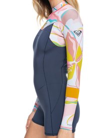 5 2/2mm Syncro - Springsuit Back Zip pour Femme Gris ERJW403035 Roxy