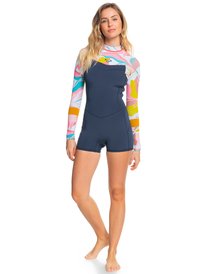 8 2/2mm Syncro - Springsuit Back Zip pour Femme Gris ERJW403035 Roxy