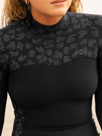 3 Womens 2mm Swell Series Long Sleeve Back Zip Springsuit Black ERJW403054 Roxy