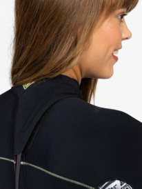 17 2mm Swell Series - Long Sleeve Back Zip Springsuit for Women Black ERJW403054 Roxy