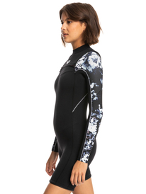 4 2.5mm Elite 2022 - Springsuit manches longues front zip pour Femme Noir ERJW403057 Roxy
