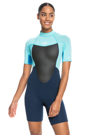 roxy, Womens 2/2mm Prologue Back Zip Short Sleeve Springsuit, GOOD MOOD (bkr0) 2/2mm Prologue - Back Zip Short Sleeve Springsuit for Women ERJW503018