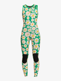 10 Womens 1.5mm POP Surf Long Jane Springsuit Green ERJW703016 Roxy