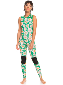 5 Womens 1.5mm POP Surf Long Jane Springsuit Green ERJW703016 Roxy