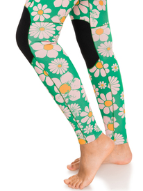 8 Womens 1.5mm POP Surf Long Jane Springsuit Green ERJW703016 Roxy