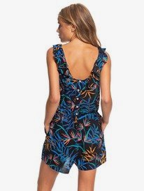 Rainbow Palm - Strappy Playsuit  ERJWD03417