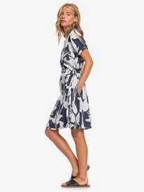 Monument View Short Sleeve Wrap Dress Roxy