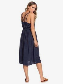 Sunset Beauty - Strappy Buttoned Midi Dress  ERJWD03441