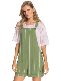 roxy, Женские шорты-комбинезон Low Rising, VINEYARD GREEN (gnt0) Low Rising - Dungaree Shorts for Women ERJWD03555
