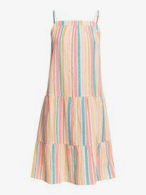 8 Womens Golden Allure Strappy Midi Dress White ERJWD03589 Roxy