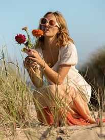 0 Длинное платье Lullaby Love Бежевый ERJWD03622 Roxy