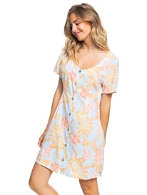 1 Womens All Eyes On Love Long Sleeve Dress Blue ERJWD03627 Roxy