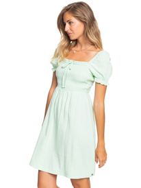 1 Hello Mini Again Woven Dress Green ERJWD03636 Roxy