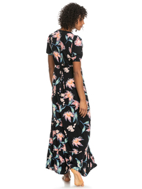 roxy, Womens Slow Down Time Maxi Dress, ANTHRACITE PARADISE FOUND LARG (kvj7) Slow Down Time - Maxi Dress for Women ERJWD03659
