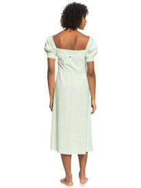 roxy, Womens Summertime Feeling Midi Dress, SPRUCETONE CHECK IT (gfe3) Summertime Feeling - Midi Dress for Women ERJWD03661