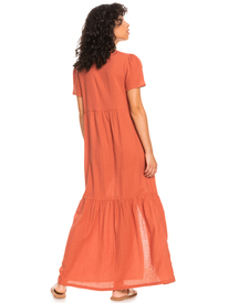 3 Calinia Lights Woven Maxi Dress Brown ERJWD03662 Roxy