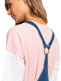 8 Feeling Of Love - Short Dungarees for Women Blue ERJWD03671 Roxy