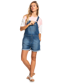 6 Feeling Of Love - Short Dungarees for Women Blue ERJWD03671 Roxy