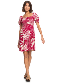 3 Hello Petal Mini Woven Dress Pink ERJWD03676 Roxy