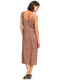 6 Womens Lady Winter Midi Dress Brown ERJWD03677 Roxy