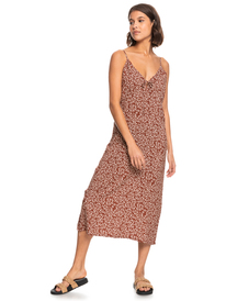 2 Womens Lady Winter Midi Dress Brown ERJWD03677 Roxy