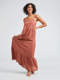 roxy, Womens Floral Way Maxi Dress, RUSTIC BROWN (cpq0) FLORAL WAY ERJWD03680