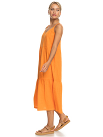 1 Waiting Line - Robe midi pour Femme Orange ERJWD03699 Roxy