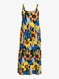 5 Waiting Line Printed - Robe midi pour Femme Noir ERJWD03704 Roxy