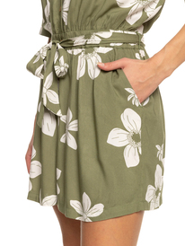 3 Real Yesterday Romper Green ERJWD03710 Roxy