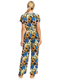 roxy, Breeze Of Sea - Ankle Length Romper for Women, ANTHRACITE FLOWER JAMMIN (kvj6) Breeze Of Sea - Ankle Length Romper for Women ERJWD03711