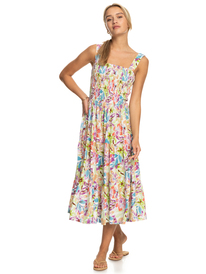 3 Honeymoon Avenue Printed - Midikleid für Frauen Weiss ERJWD03714 Roxy