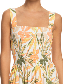 2 Honeymoon Avenue Printed Midi Dress White ERJWD03714 Roxy