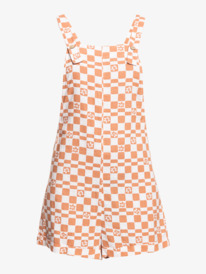 5 Midnight Sky Check - Calções estilo jardineiras para Mulher Branco ERJWD03728 Roxy