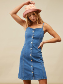 roxy, Some Dance - Robe à bretelles pour Femme, MEDIUM BLUE (bmtw) SOME DANCE ERJWD03732