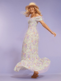 8 Womens Lounging Time Maxi Dress Purple ERJWD03737 Roxy