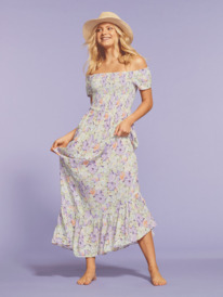 9 Womens Lounging Time Maxi Dress Purple ERJWD03737 Roxy