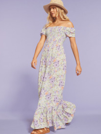 5 Womens Lounging Time Maxi Dress Purple ERJWD03737 Roxy