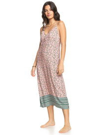 6 Womens Lady Winter Strappy Midi Dress Pink ERJWD03760 Roxy