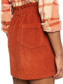 6 Silent Days Corduroy Skirt Brown ERJWK03130 Roxy